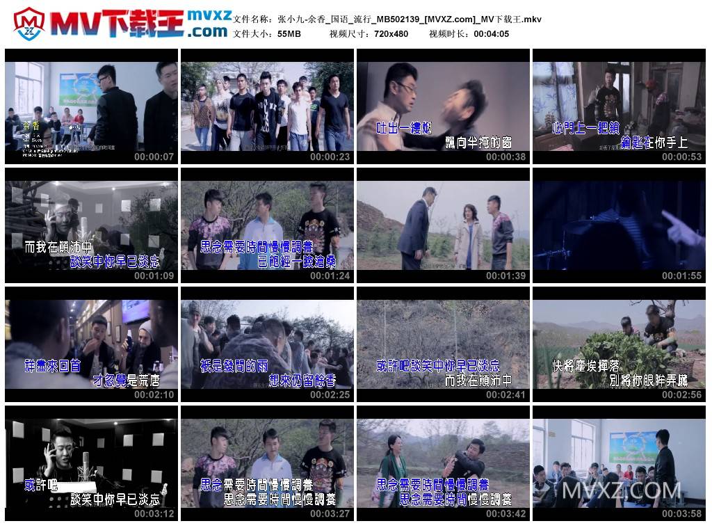 张小九-余香_国语_流行_MB502139